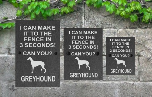 Dog slate gate sign can - slate, make